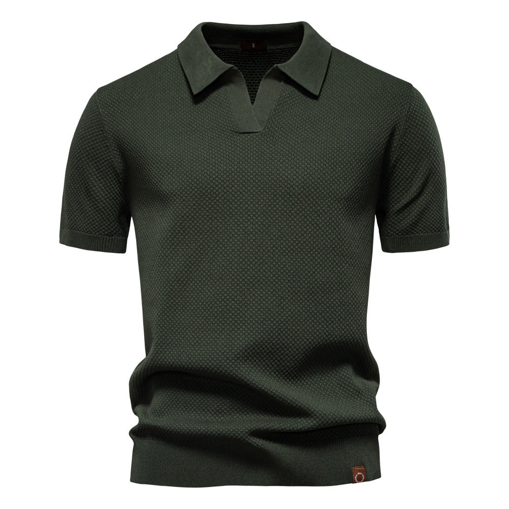 Ulrich – Gestructureerde Poloshirt  - By Qivii