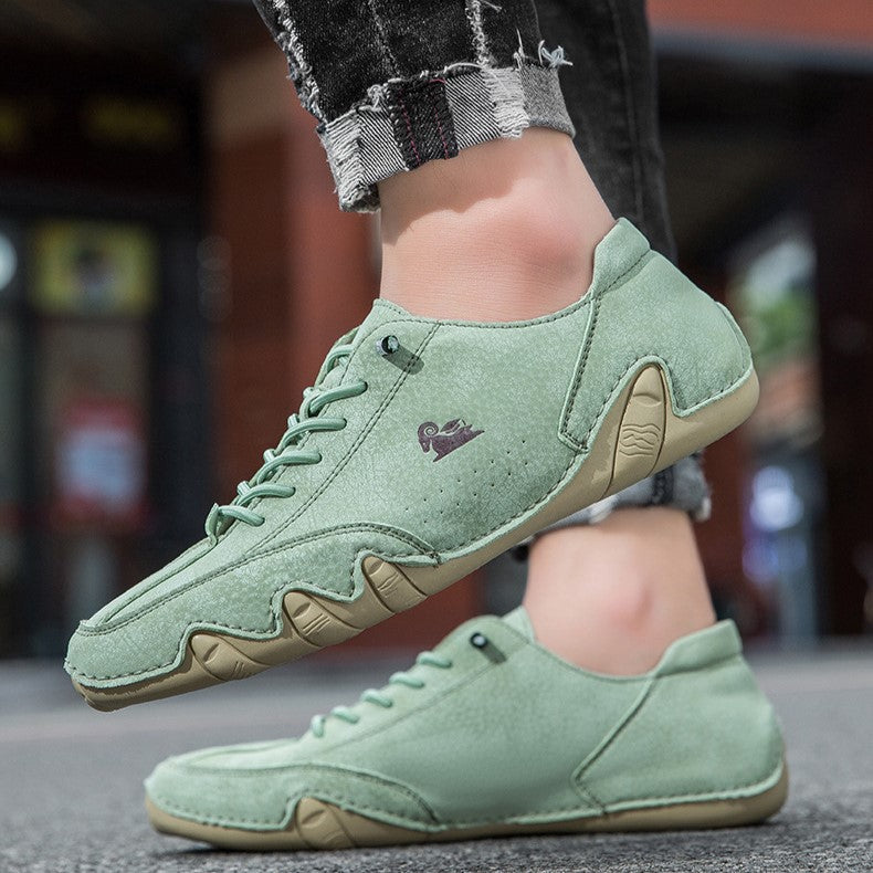 Men’s Octopus Low-Top Lace-Up Hand-Sewn Casual Boots