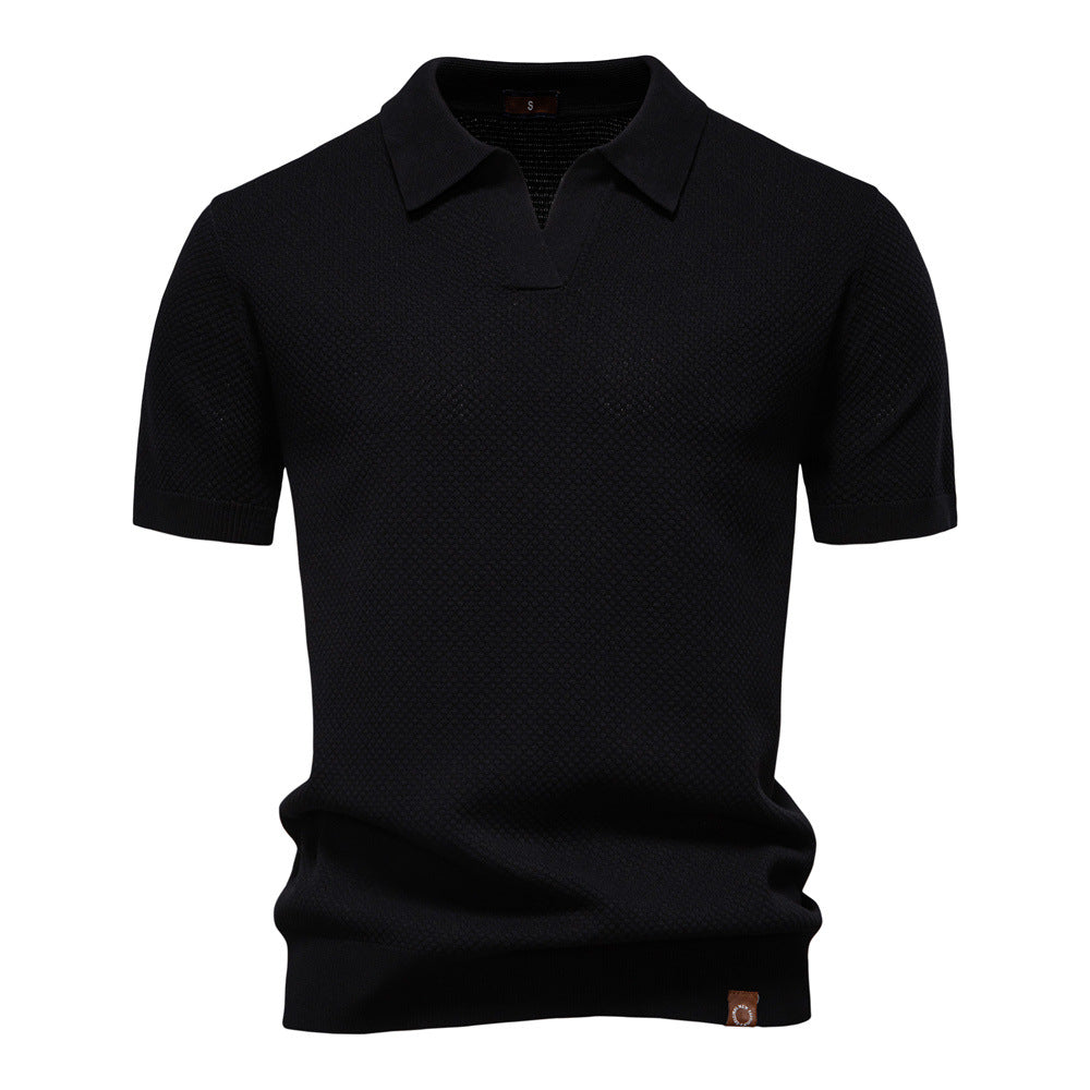 Ulrich – Gestructureerde Poloshirt  - By Qivii