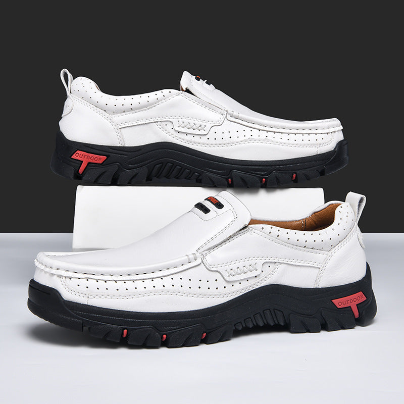Men's Loafers Large Size Casual Shoes Non-slip Breathable Latex Insoles