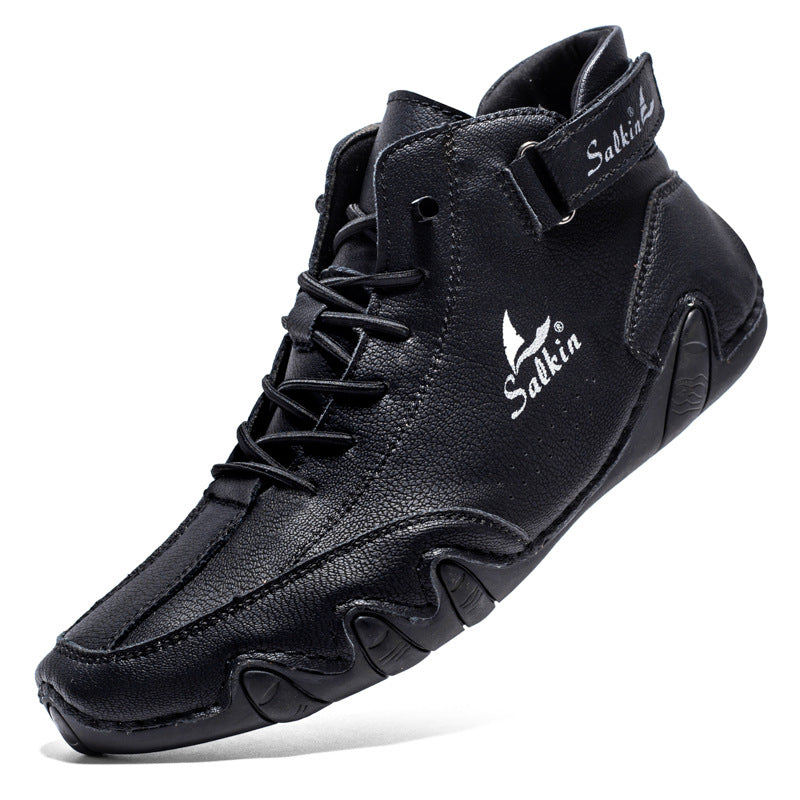 Men’s Octopus High-Top Lace-Up Ankle Boots