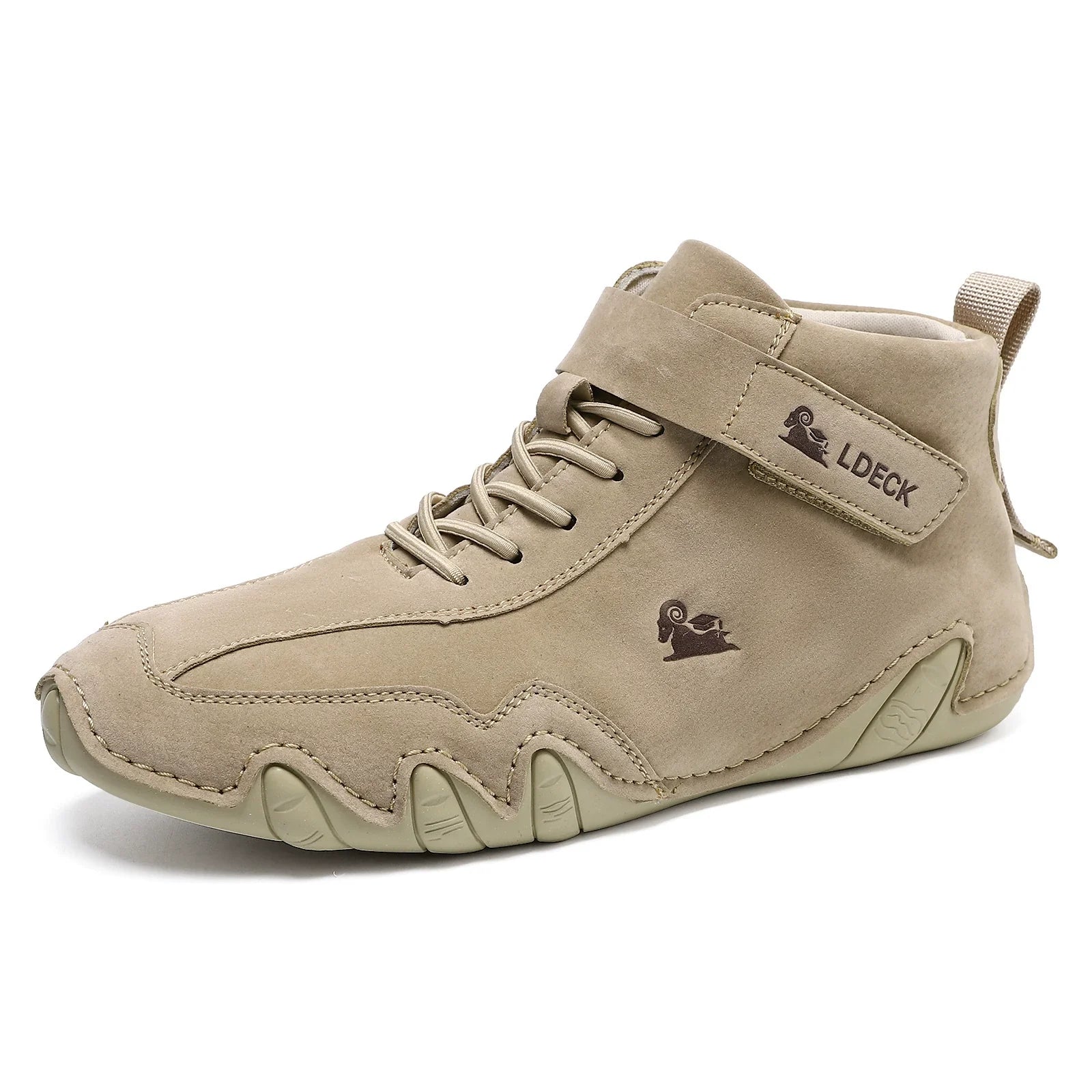 Men’s Octopus Handcrafted Lace-Up High-Top Combat Boots for Rugged Style and Durability