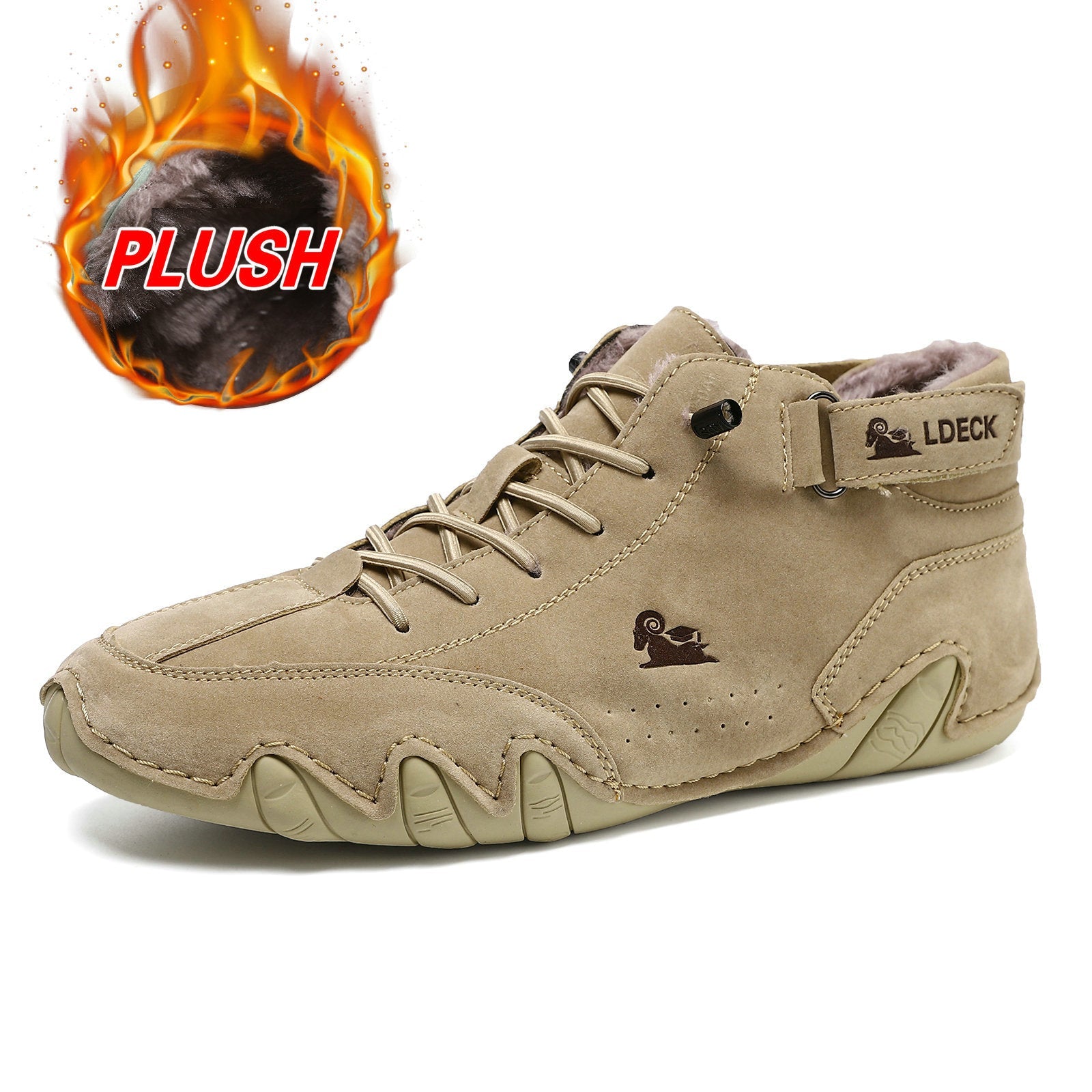Men’s Octopus High-Top Microfiber with Fleece Lining Martin Boots