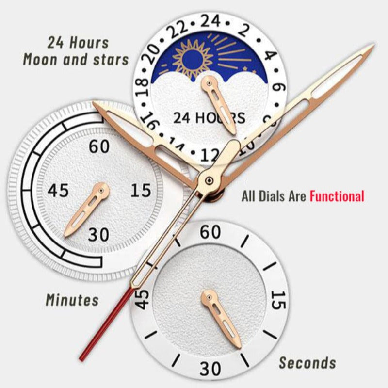 Tijdloze Sportieve Horloge  - By Qivii