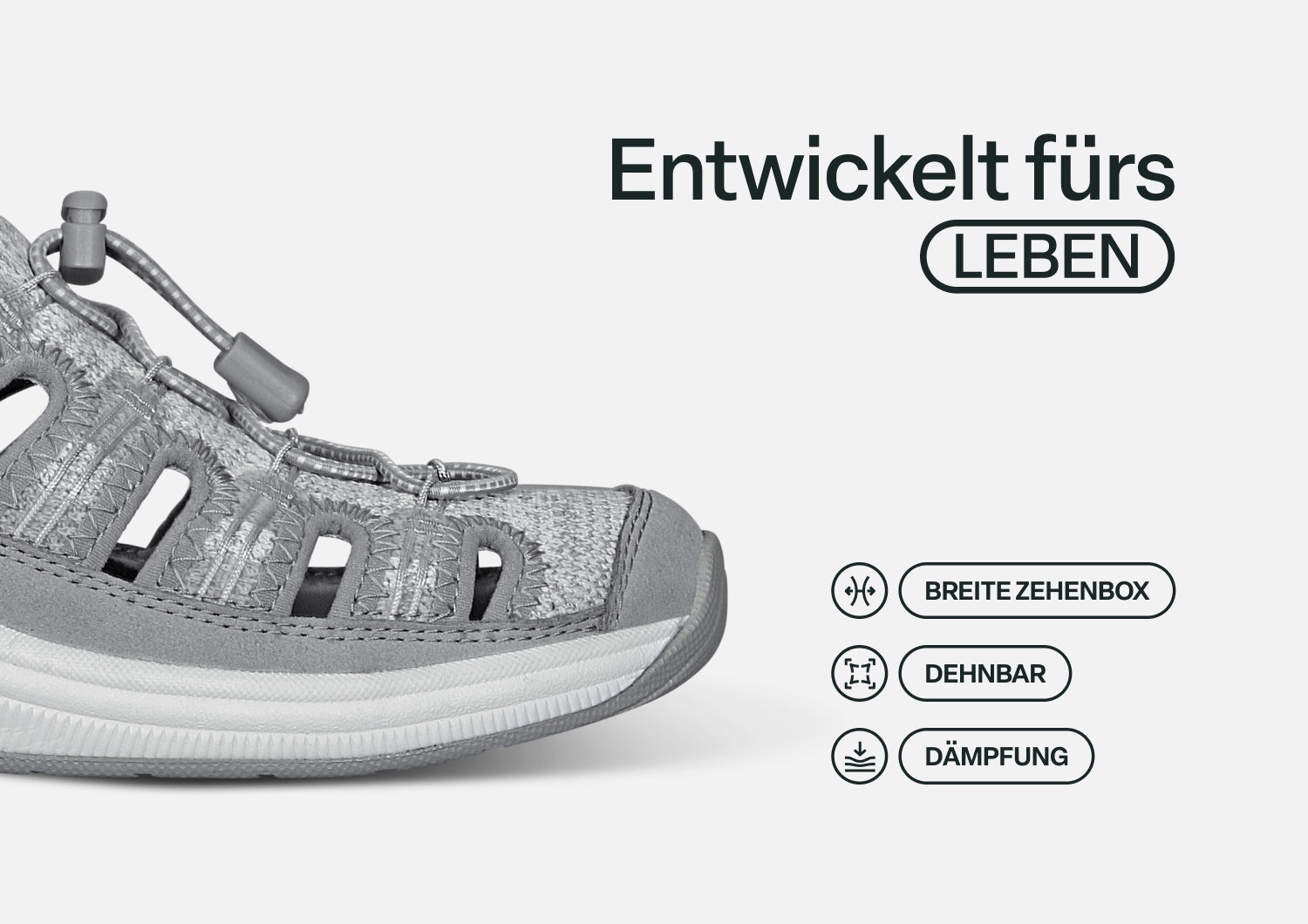 Tessa - Die sportliche Komfort-Sandale für aktive Sommertage  - By Qivii