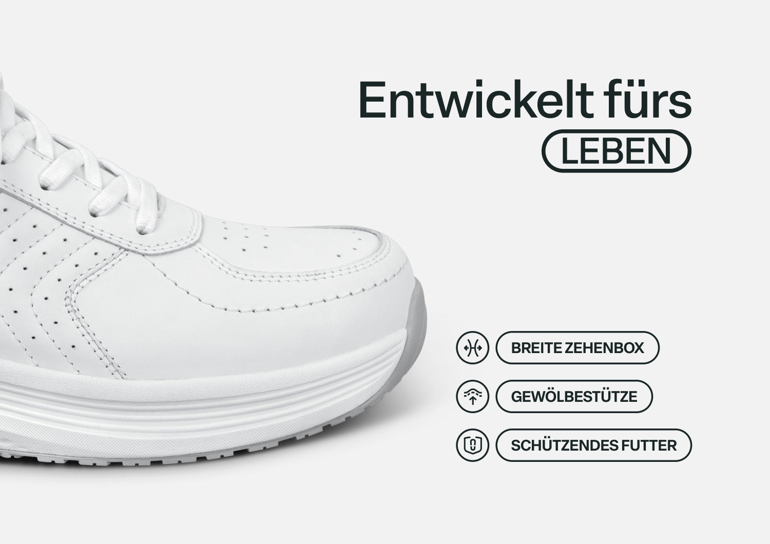 Liv - Der Hands-Free Komfort-Sneaker für jeden Tag  - By Qivii