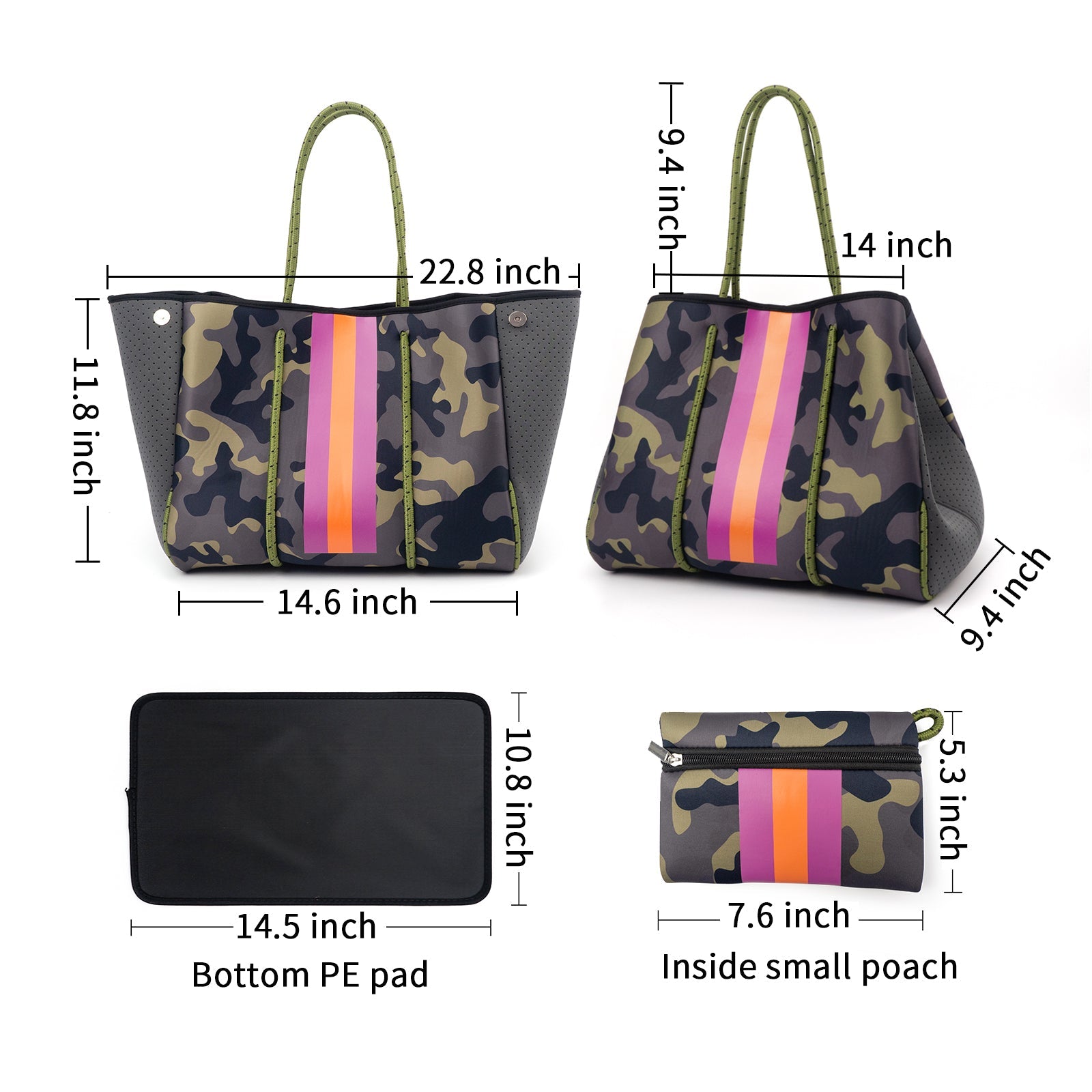 Andrea Neoprene Tote | Ounamei