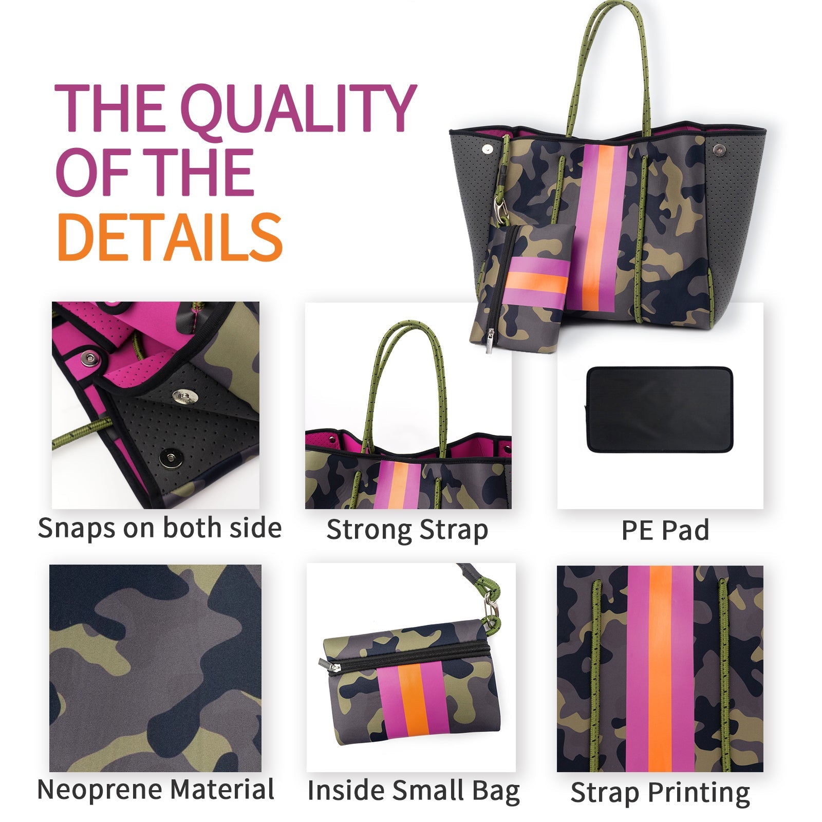 Andrea Neoprene Tote | Ounamei