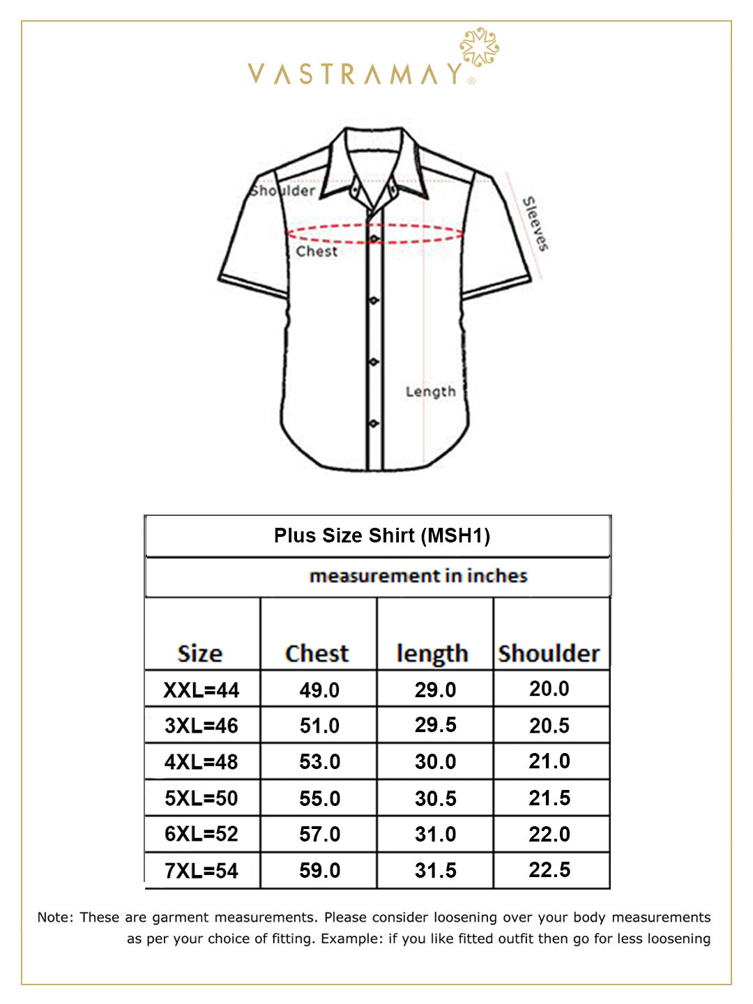 VASTRAMAY Men's Plus Size White Silk Blend Ethnic Shirt