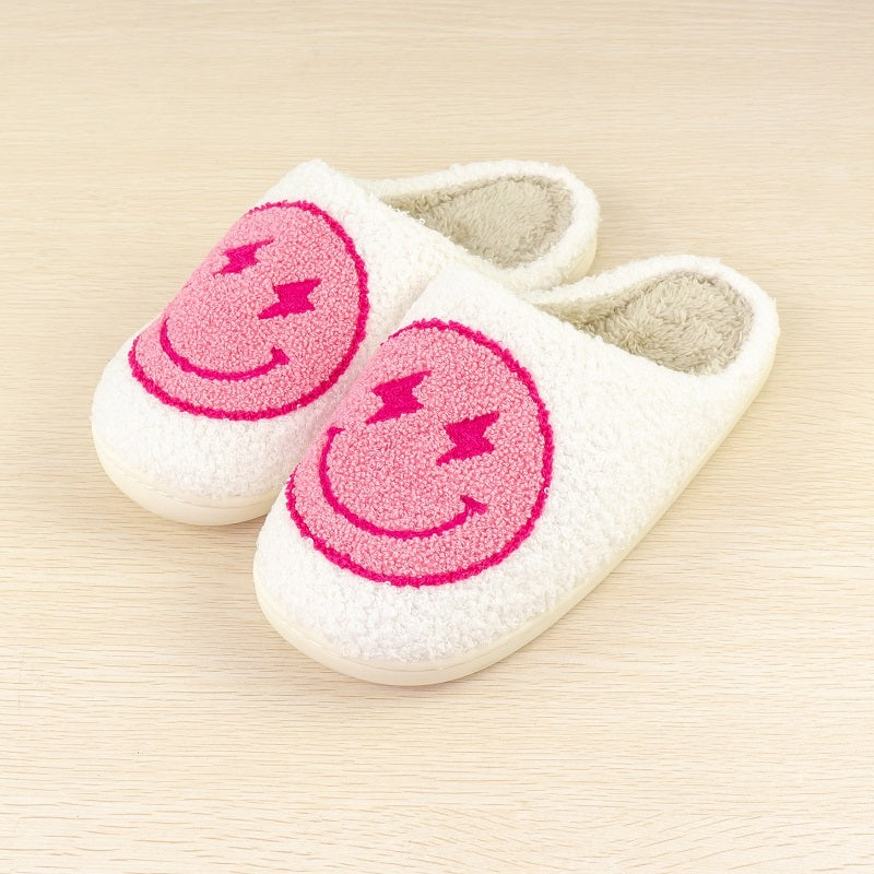 Lightning Smile Face Slippers