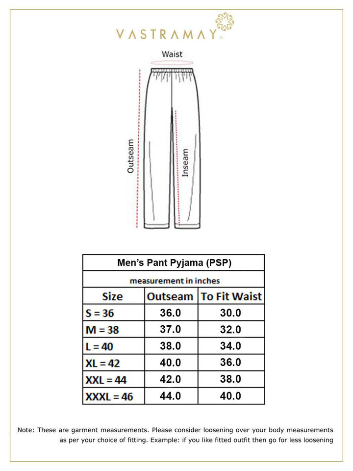 VASTRAMAY Men's Green Cotton Pant Style Pyjama
