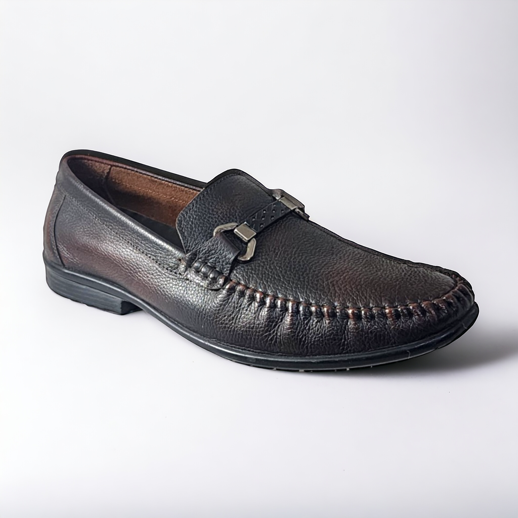 ZOOM 6622 BROWN Men's Loafers/Leather Shoes - qivii