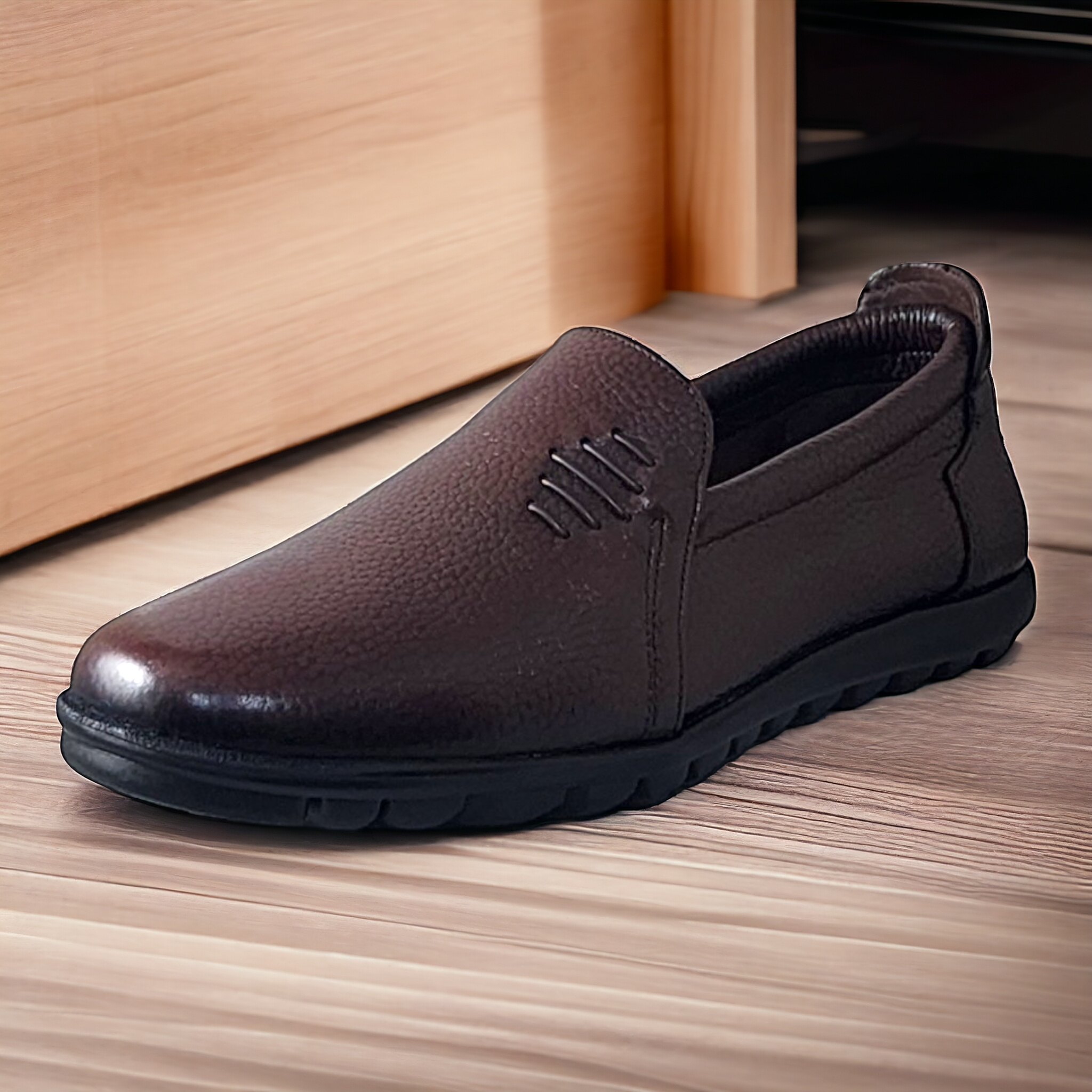 ZOOM NH07 BROWN Men's Casual Leather Shoes - qivii