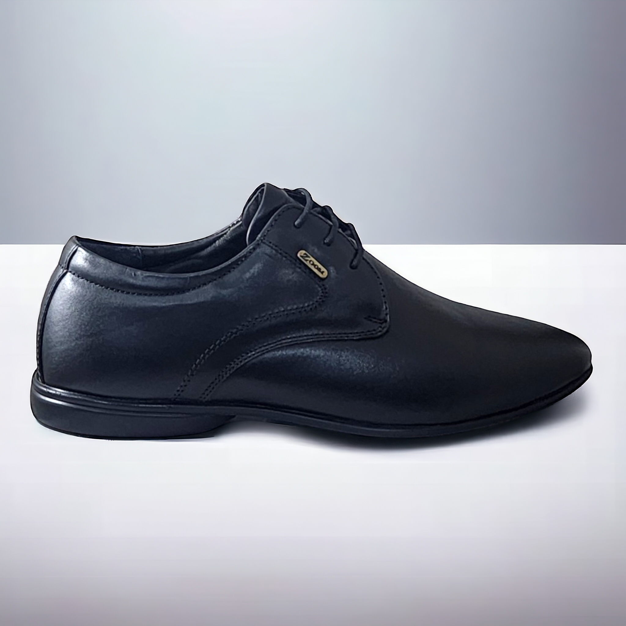ZOOM S1481 BLACK Men's Casual Lace Up Leather Shoes - qivii