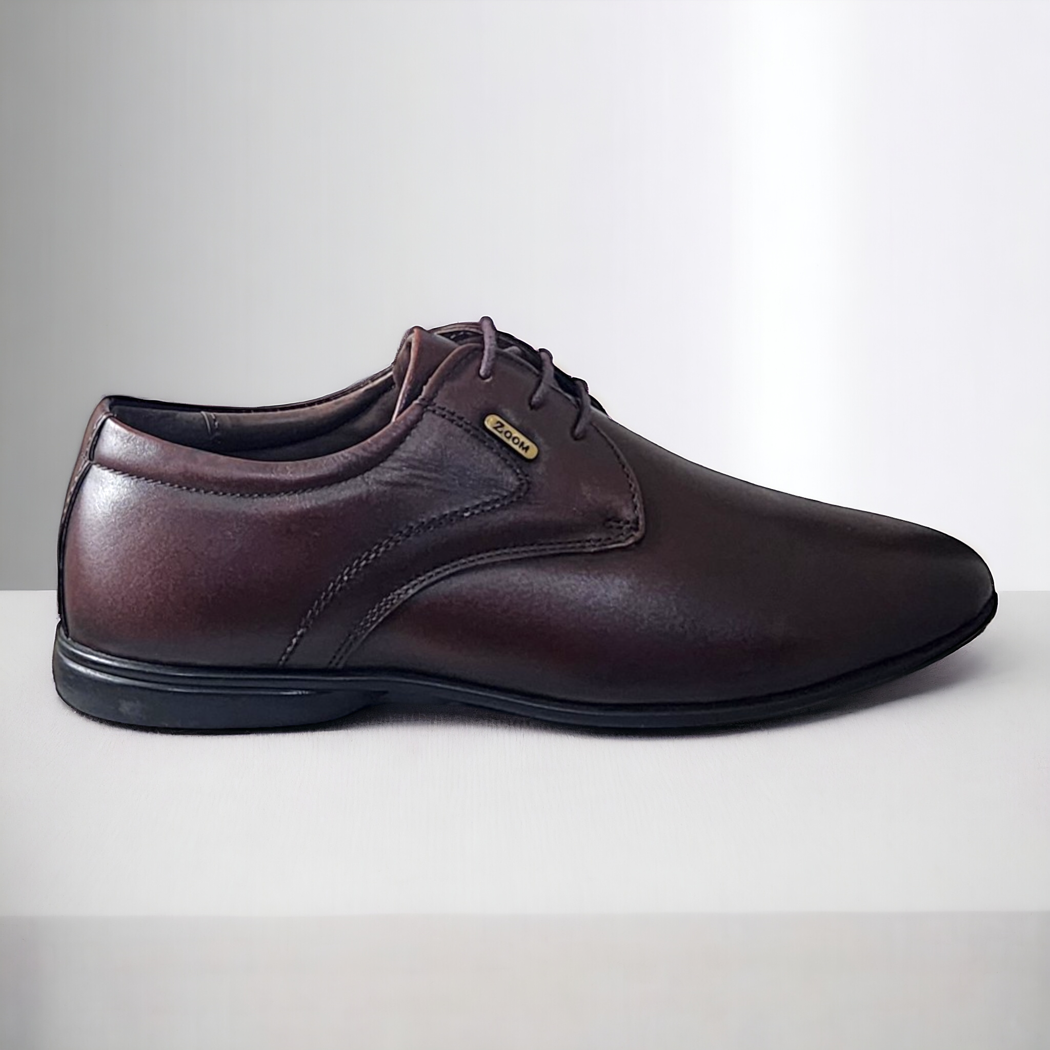 ZOOM S1481 BROWN Men's Casual Lace Up Leather Shoes - qivii