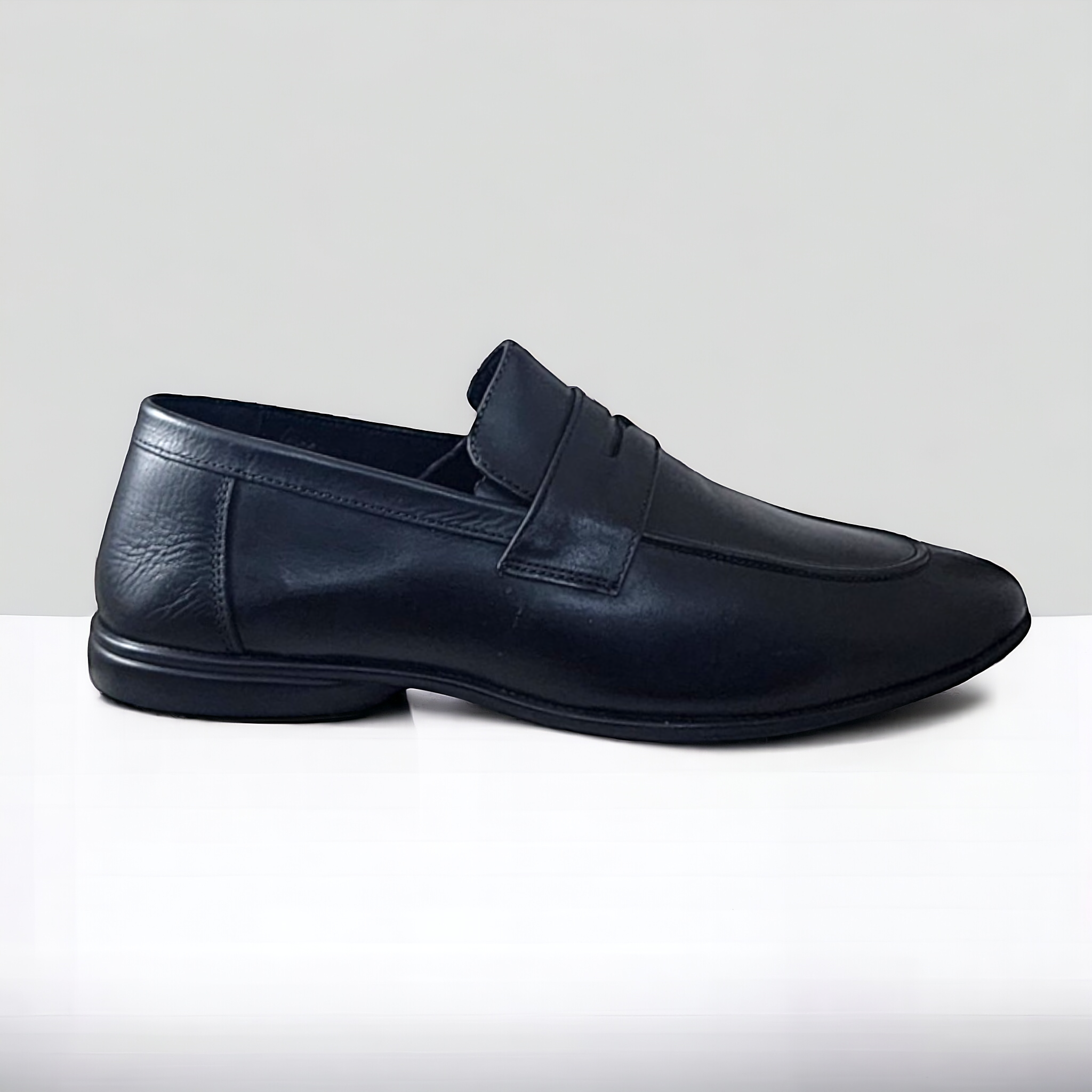ZOOM S1441 BLACK Men's Loafers/Leather Shoes - qivii