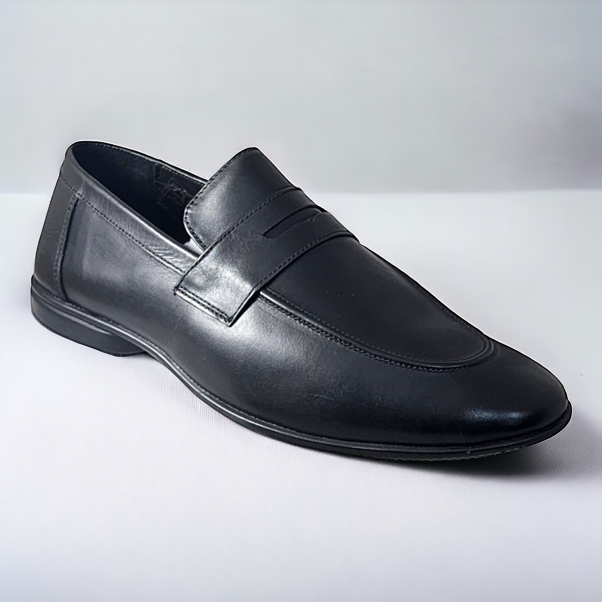ZOOM S1441 BLACK Men's Loafers/Leather Shoes - qivii