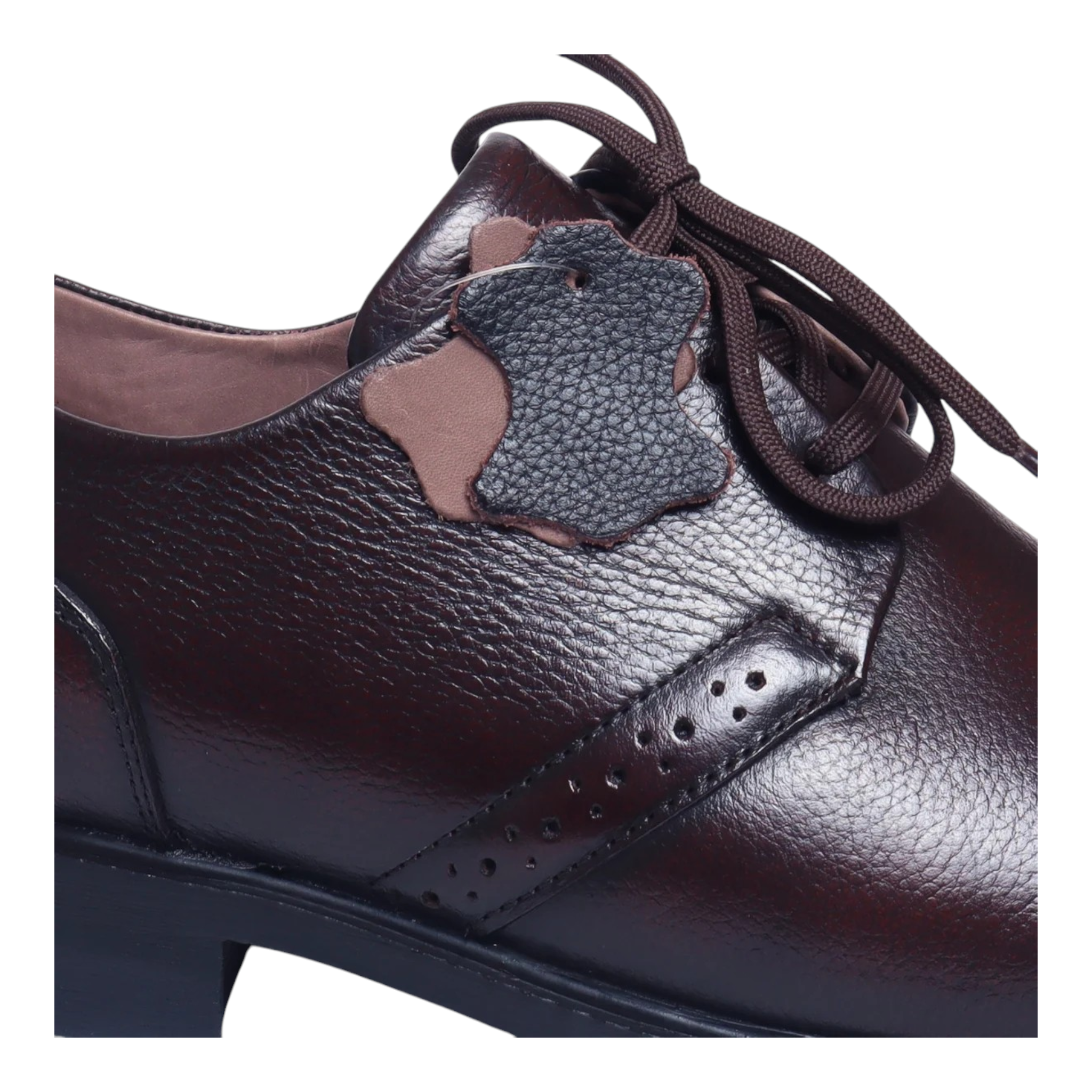 ZOOM B52 Brown Men's Casual Lace Up Leather Shoes - qivii