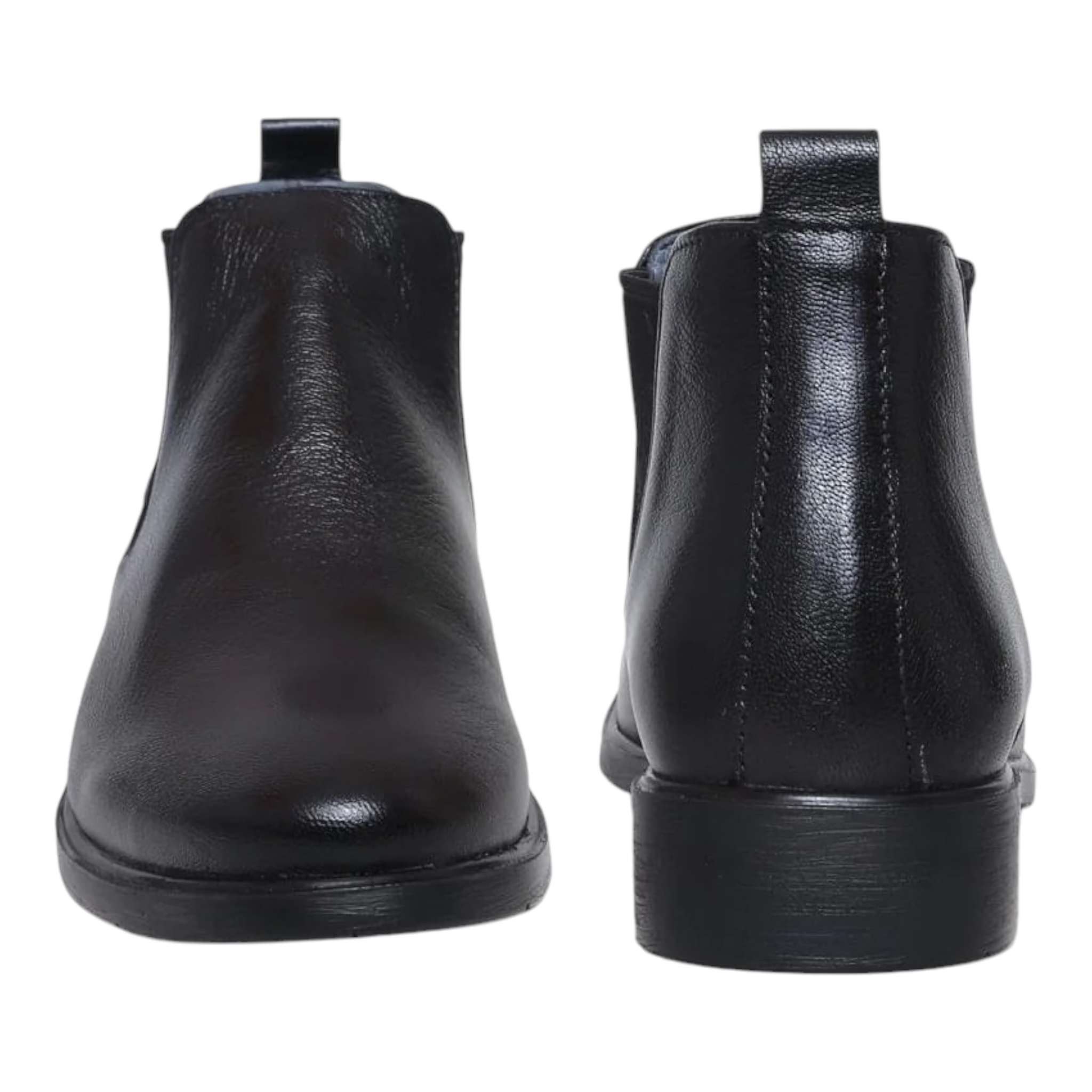 ZOOM BG13 BLACK Men's Chelsea Boots Leather Shoes - qivii