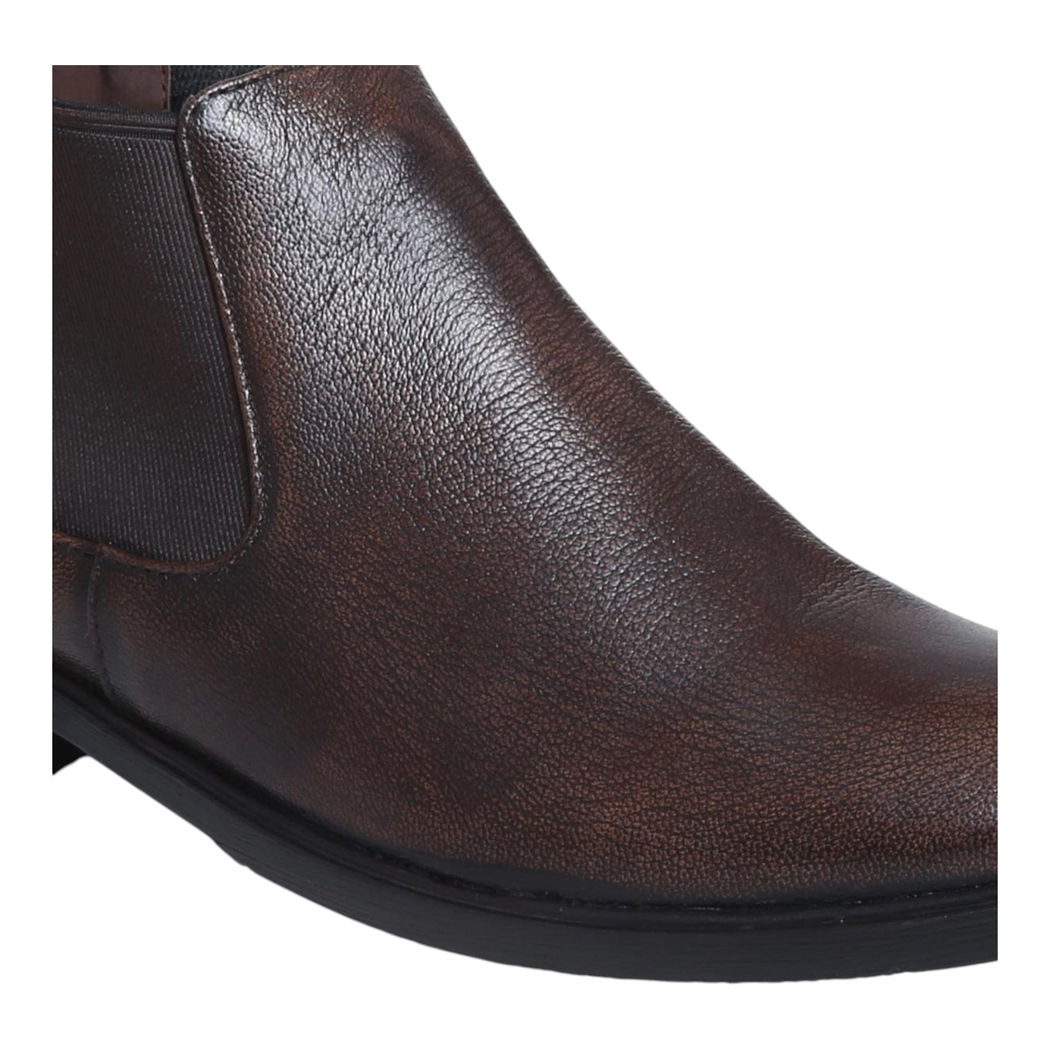 ZOOM BG13 BROWN Men's Chelsea Boots Leather Shoes - qivii