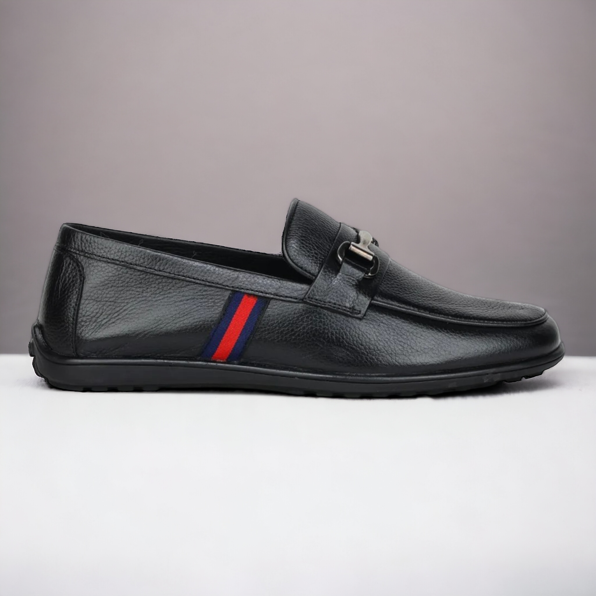 ZOOM D9845 BLACK Men's Loafers/Leather Shoes - qivii