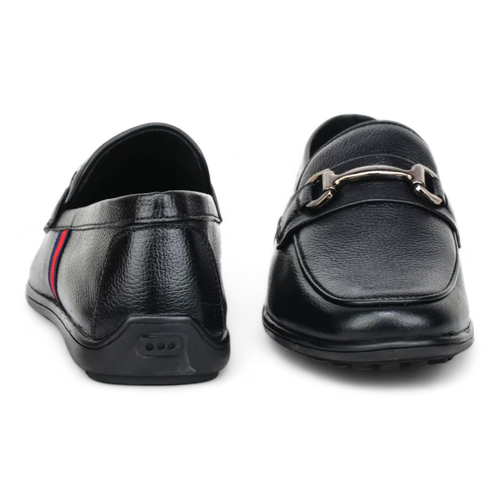 ZOOM D9845 BLACK Men's Loafers/Leather Shoes - qivii