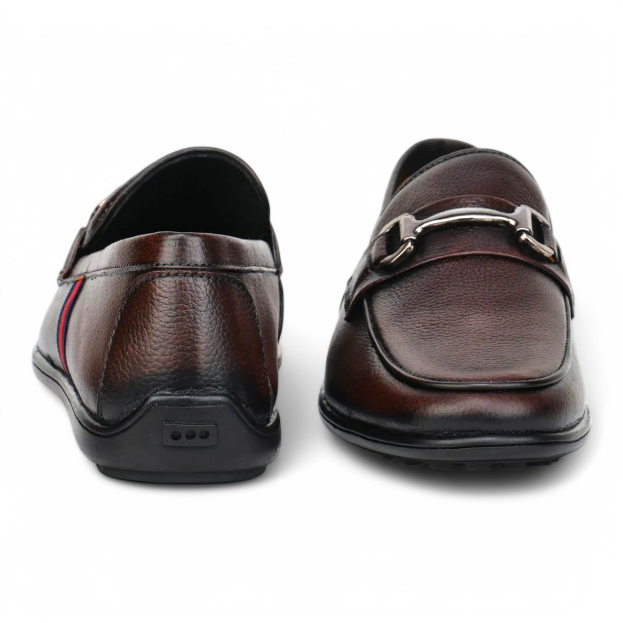 ZOOM D9845 BROWN Men's Loafers/Leather Shoes - qivii