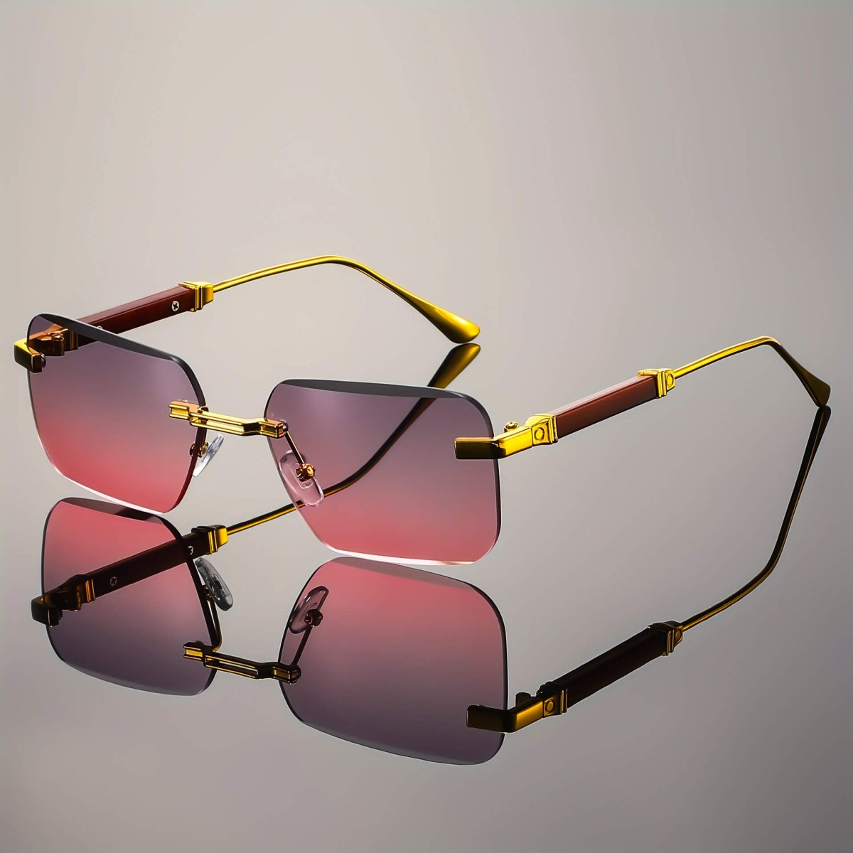 Bruno Valenci Rimless Shades  - By Qivii