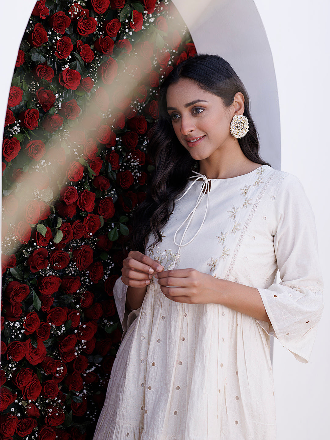 Pristine Schiffli Dress