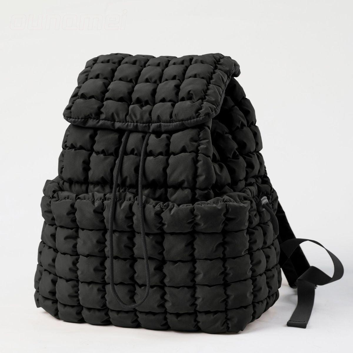 Ounamei Quilted Puffer Backpack | Lightweight, Spacious & Stylish Daypack for School, Travel & Everyday Use