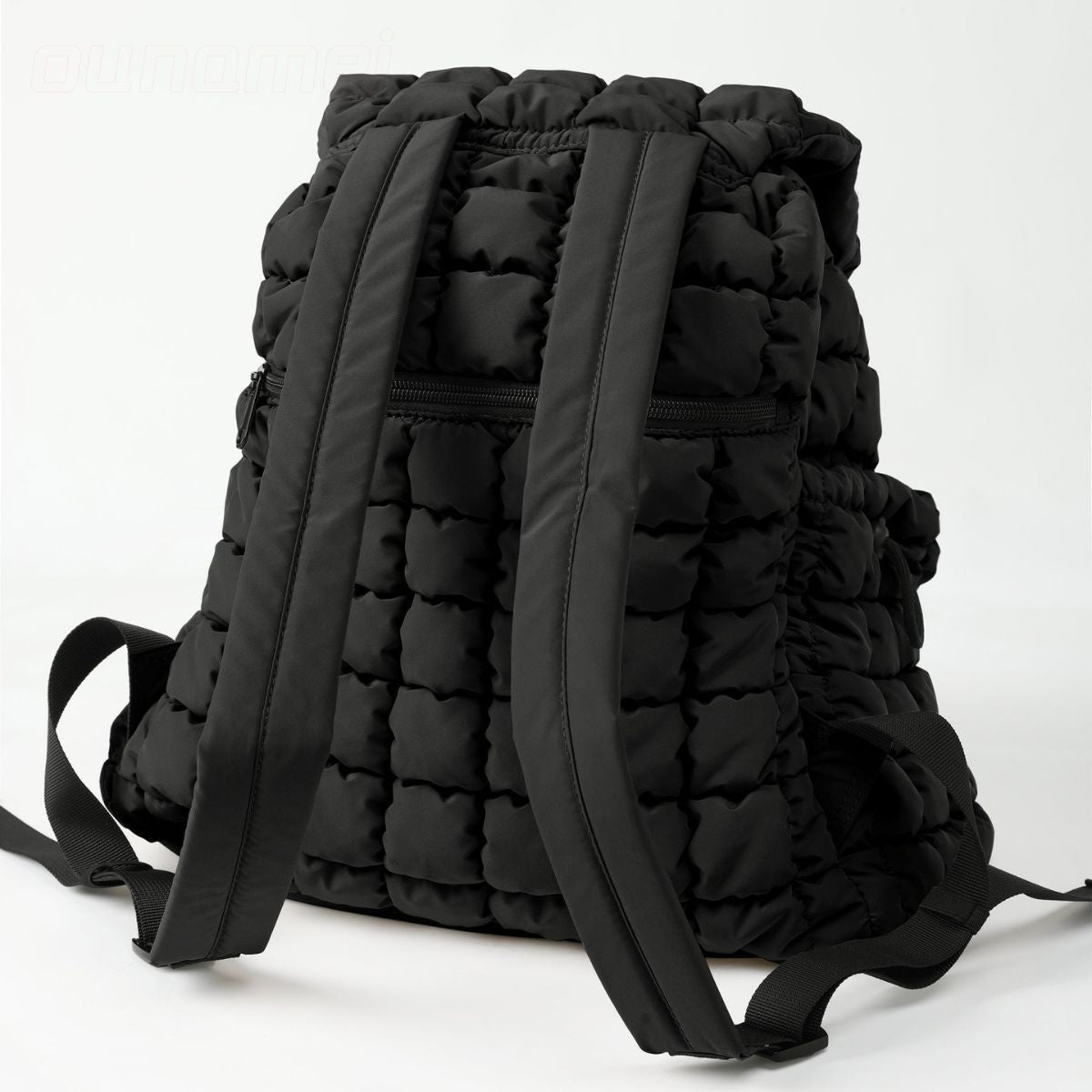 Ounamei Quilted Puffer Backpack | Lightweight, Spacious & Stylish Daypack for School, Travel & Everyday Use
