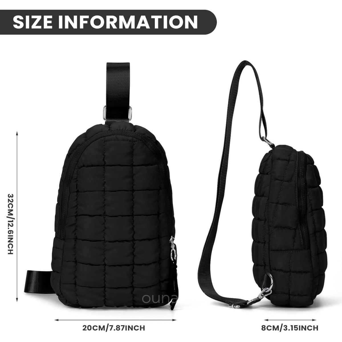 Puffer Quilted Sling Bag