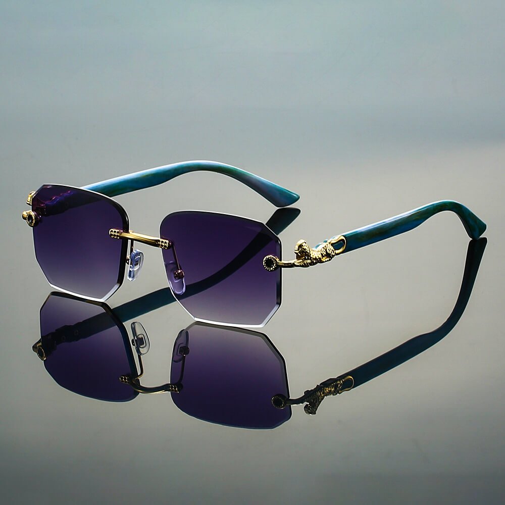 Logan Retro Rimless Shades  - By Qivii