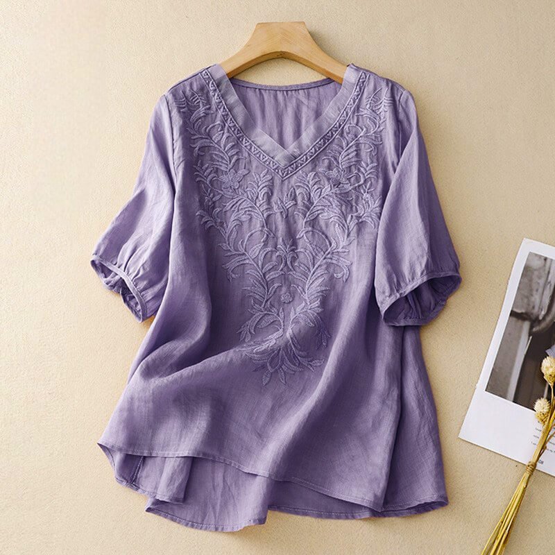Daisy Cotton-Linen Shirt  - By Qivii