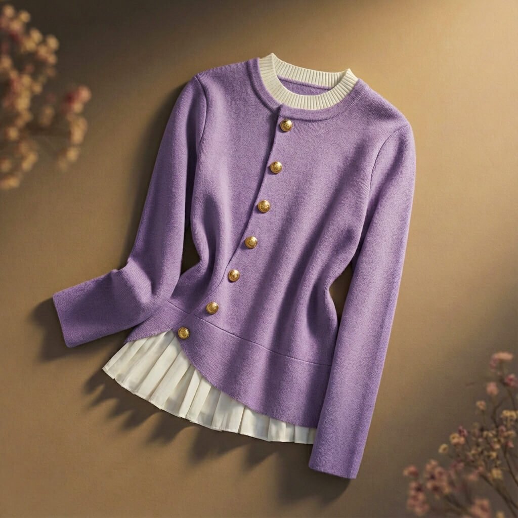 Pearl Couture Merino Wool Sweater  - By Qivii