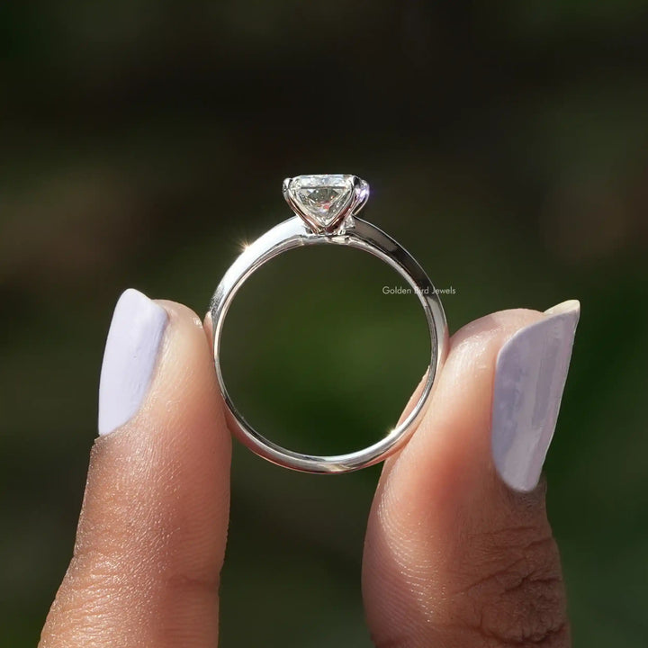 Solitaire Radiant Cut Lab Diamond Engagement Ring