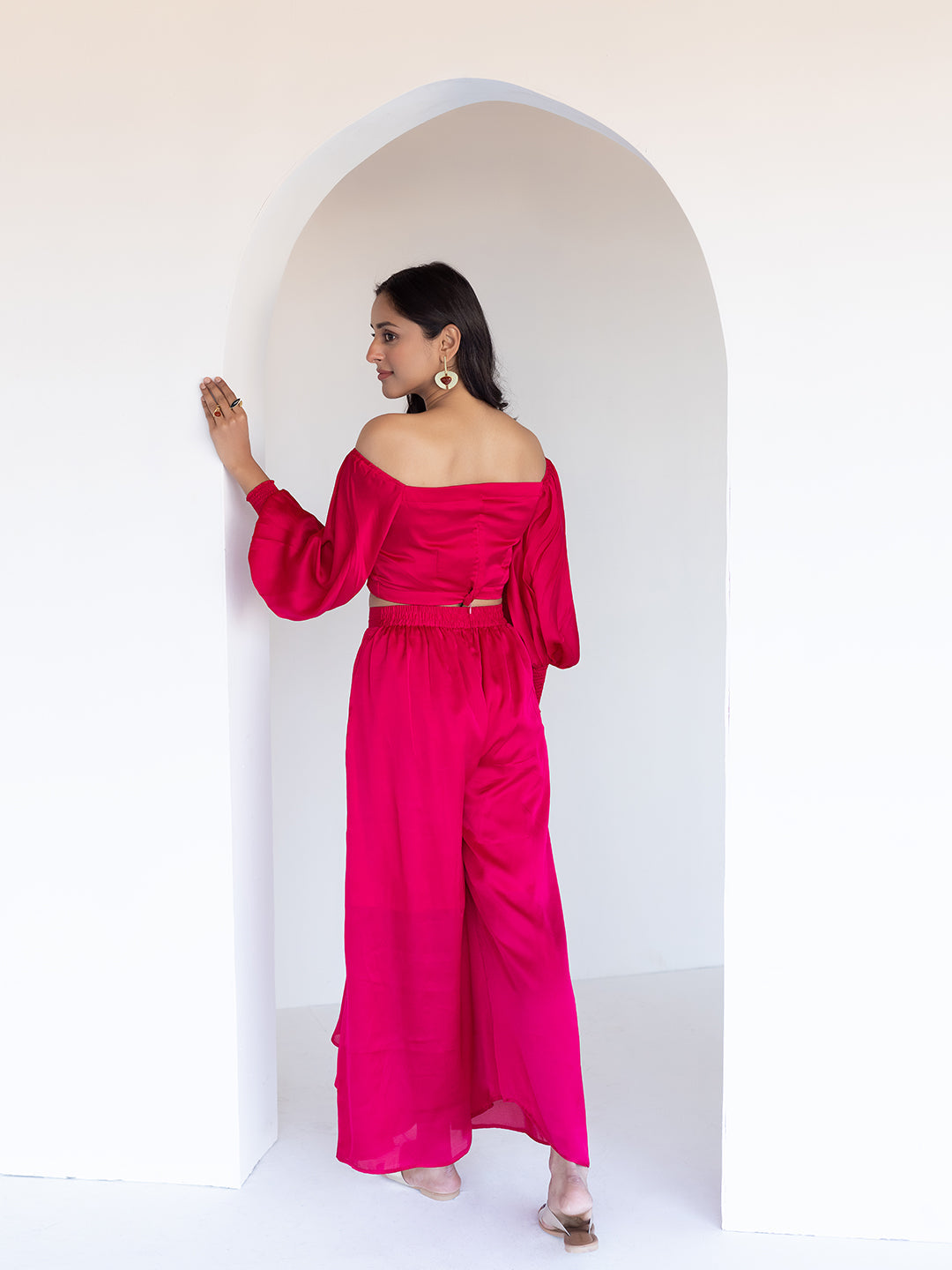 Rose Silk Co-Ord Set  - By Ragavi - qivii