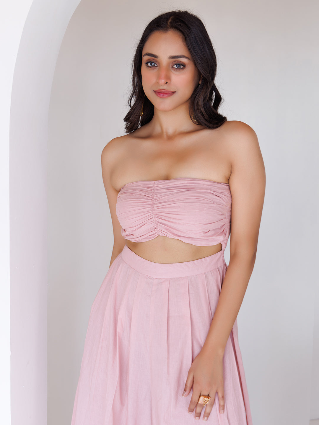 Rose Tan Jumpsuit  - By Ragavi - qivii