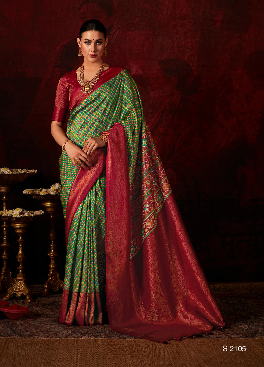 PISTA COLOR SOFT SILK SAREE WITH DIGITAL PRINT