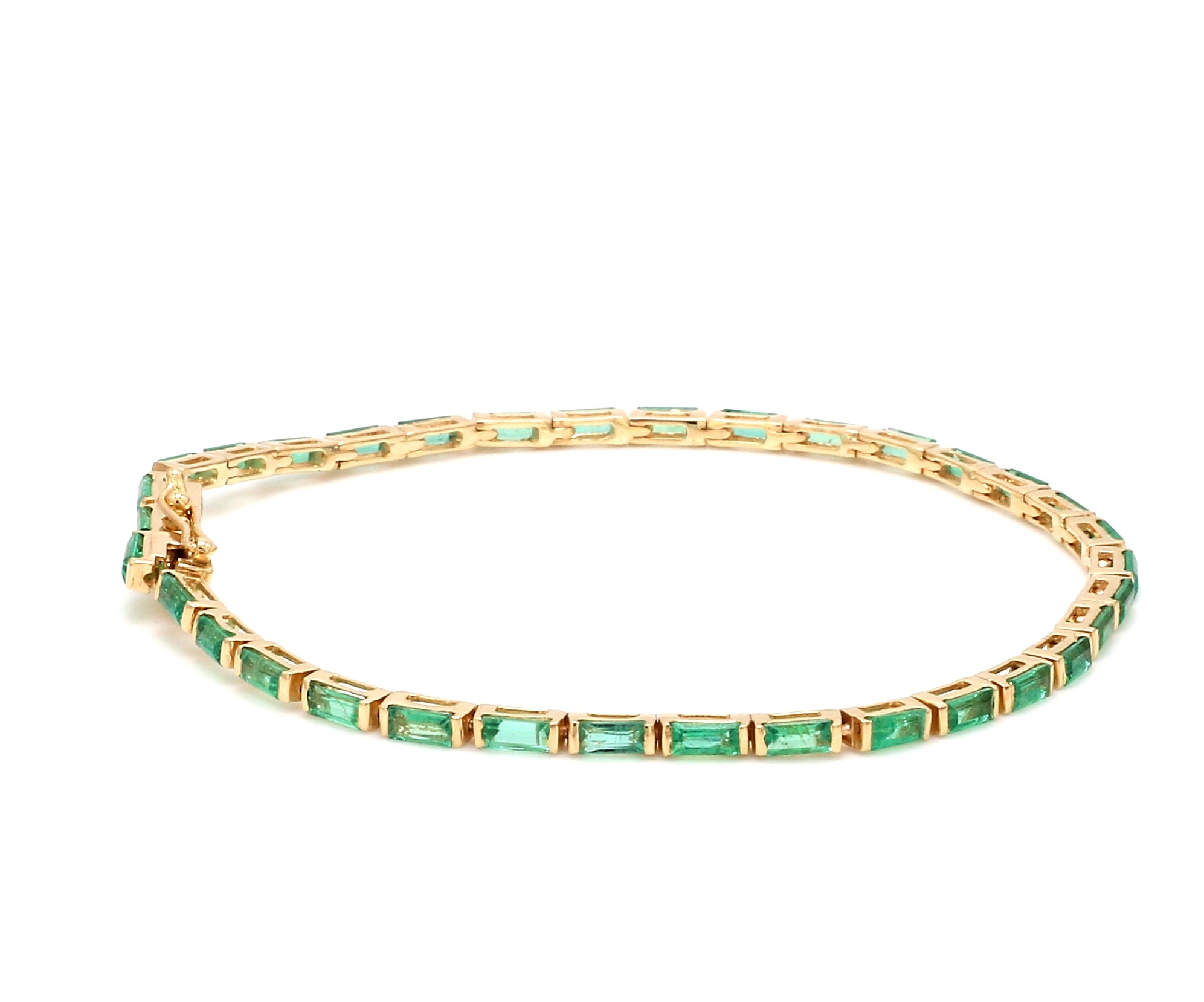Emerald Horizontal Baguette Bracelet