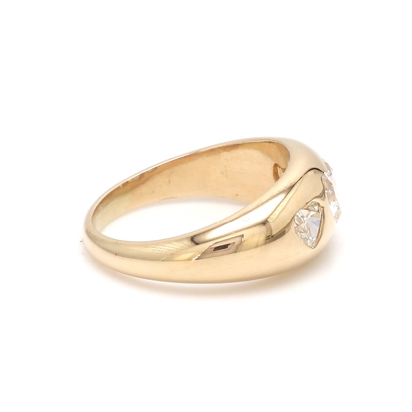 Diamond Three Heart Gypsy Ring