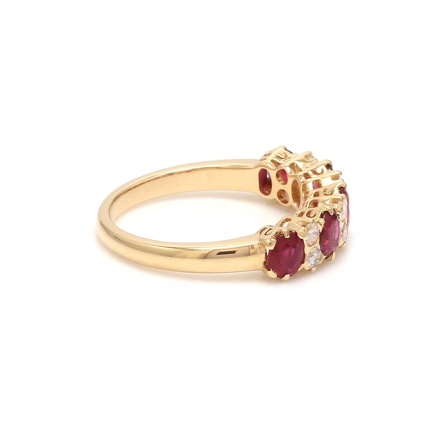 Ruby Diamond Vintage Style Ring - qivii