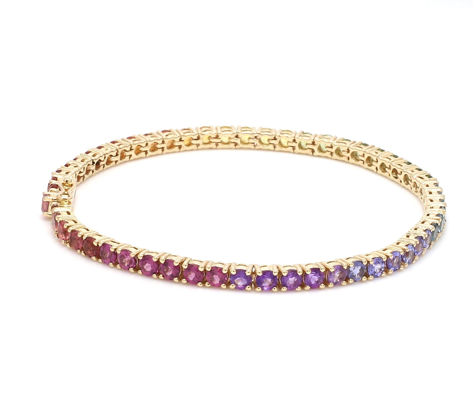 Rainbow Gemstone 3MM Bracelet