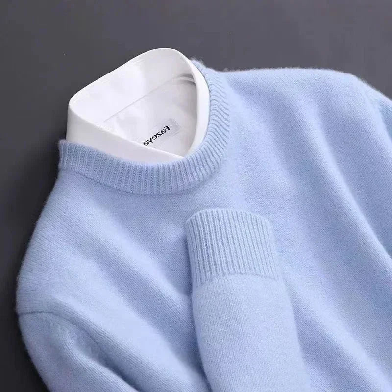 Levi™ - Zachte Effen Kleur Pullover  - By Qivii
