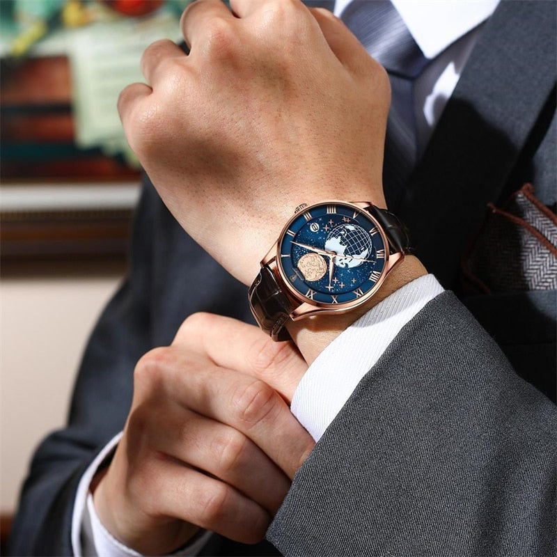 Elegante Kwarts Horloge voor Zakenprofessionals  - By Qivii