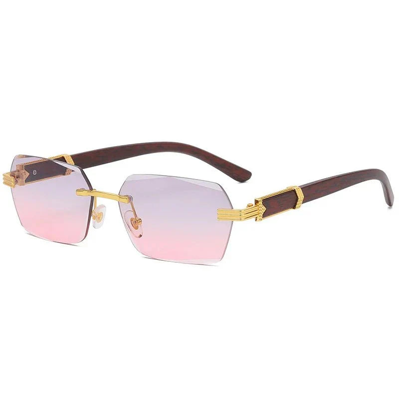 Rimless Square Shades  - By Qivii