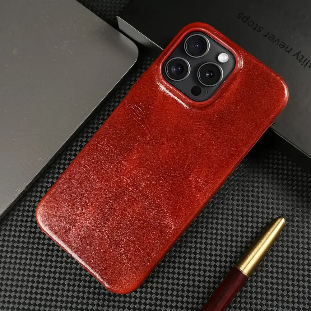 The Executive - Genuine Leather iPhone Case
