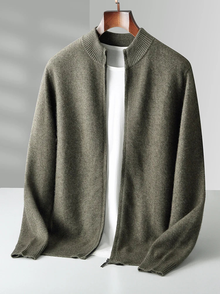 Merino Crest Cardigan