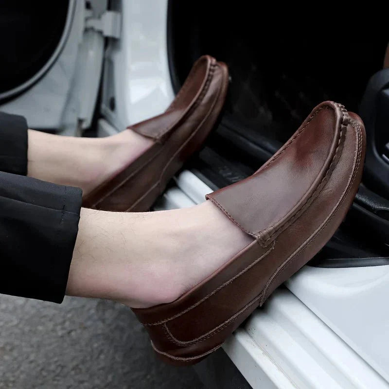 Genuine Leather Moccasins  - By Qivii