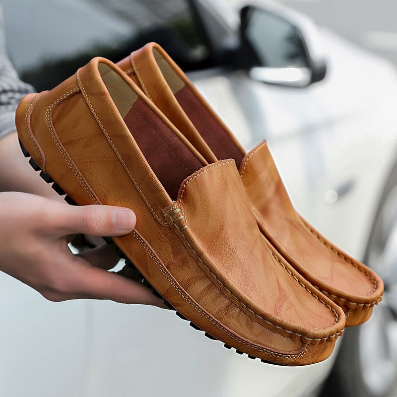 Genuine Leather Moccasins  - By Qivii